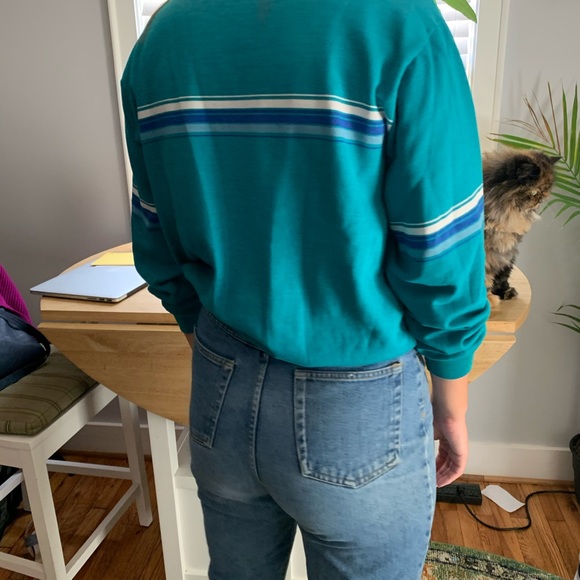Vintage teal sweatshirt - Picture 4 of 7